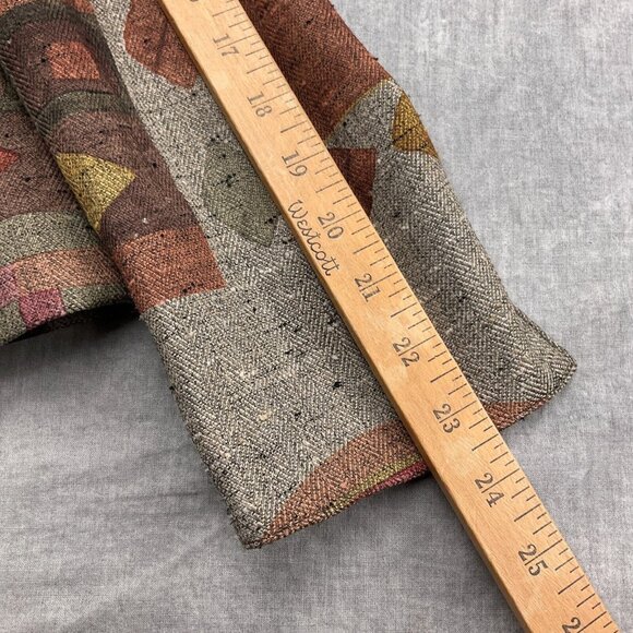 Coldwater Creek Jacket‎ Women Medium Rust Green Herringbone Tweedy Patch Boho - Picture 7 of 11